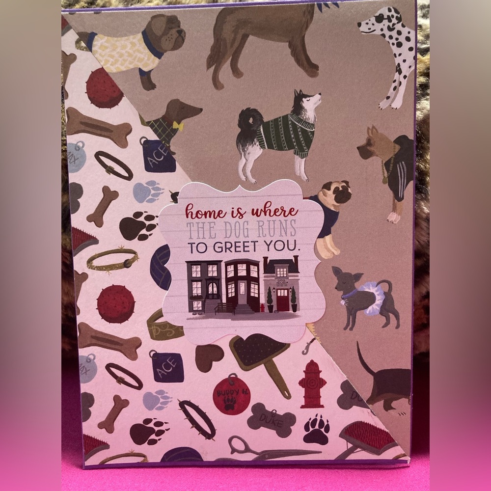 Handmade pet greeting card.